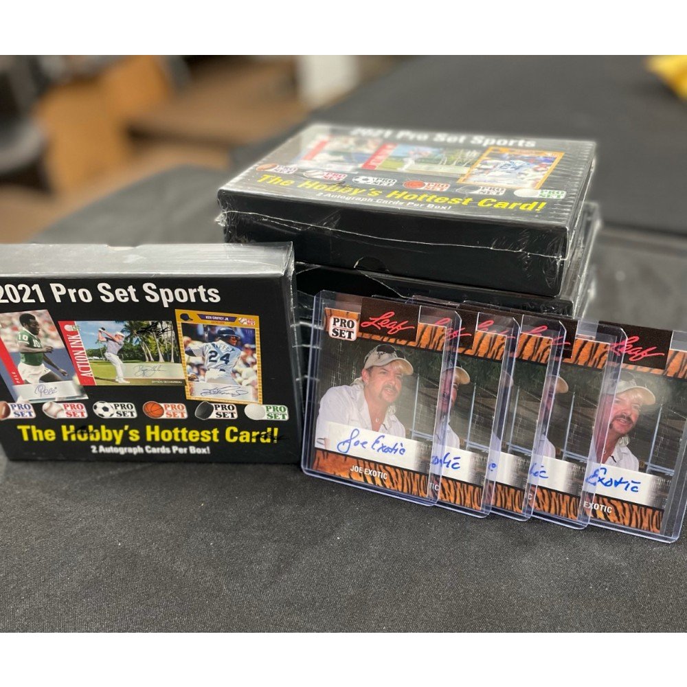 2021 Leaf Pro Set Sports 5Box with 5Joe Exotic Autographed Card