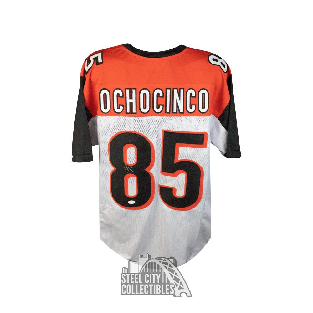 Chad Johnson Ochocinco Autographed Cincinnati Bengals Custom White Football Jersey - JSA COA