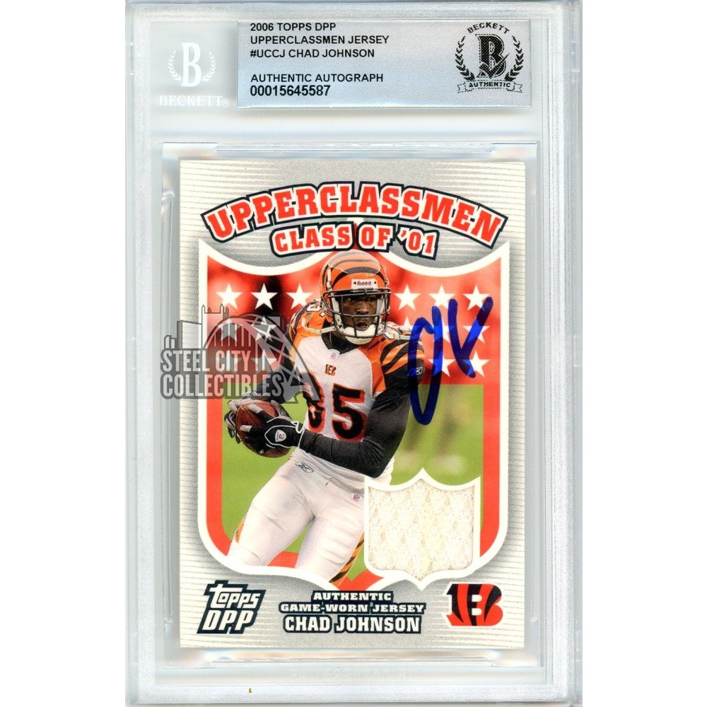 Chad Johnson 2006 Topps Upperclassmen Autograph Jersey Card #UCCJ BAS ...