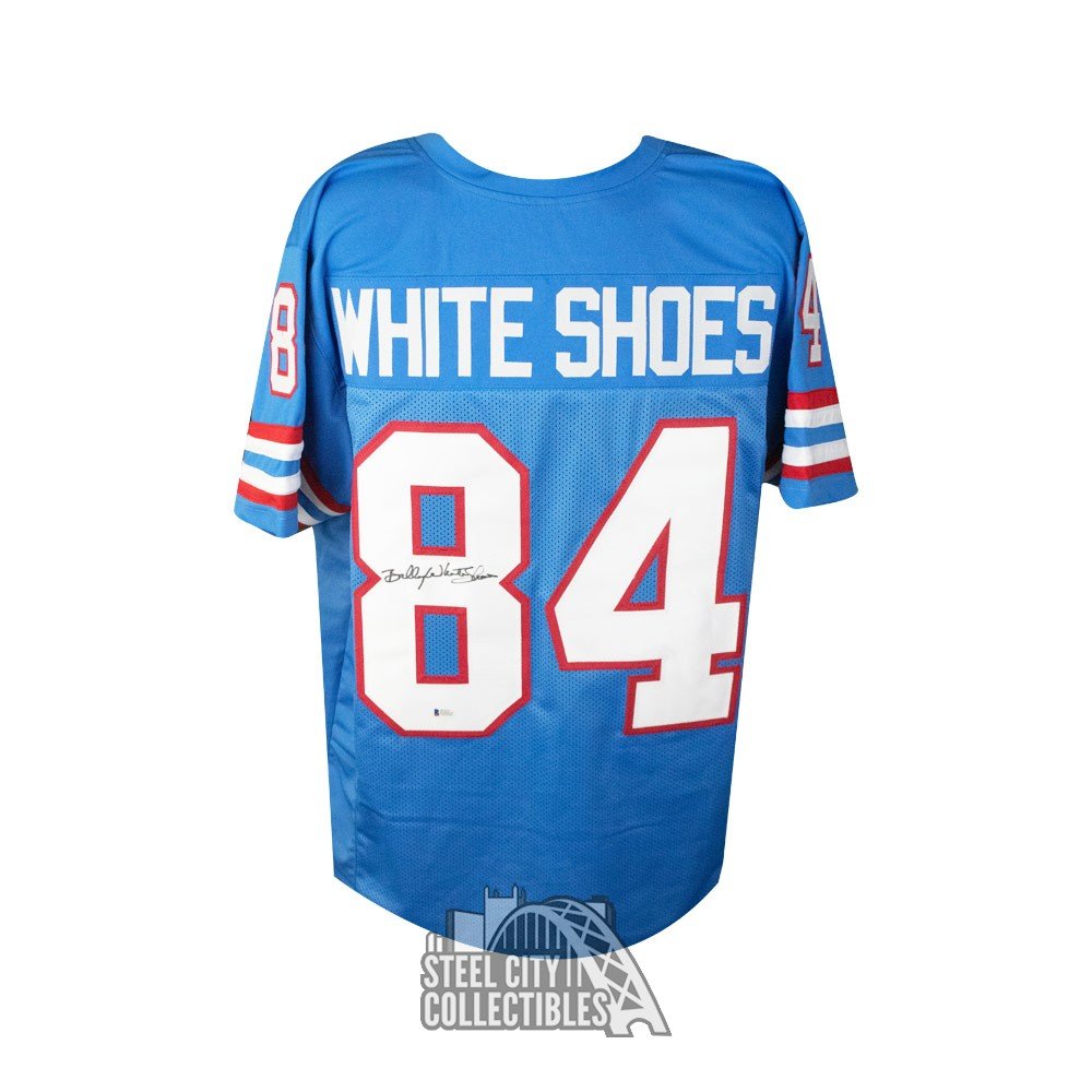 BillyWhite ShoesJohnson Signed Houston Oilers Jersey (Beckett