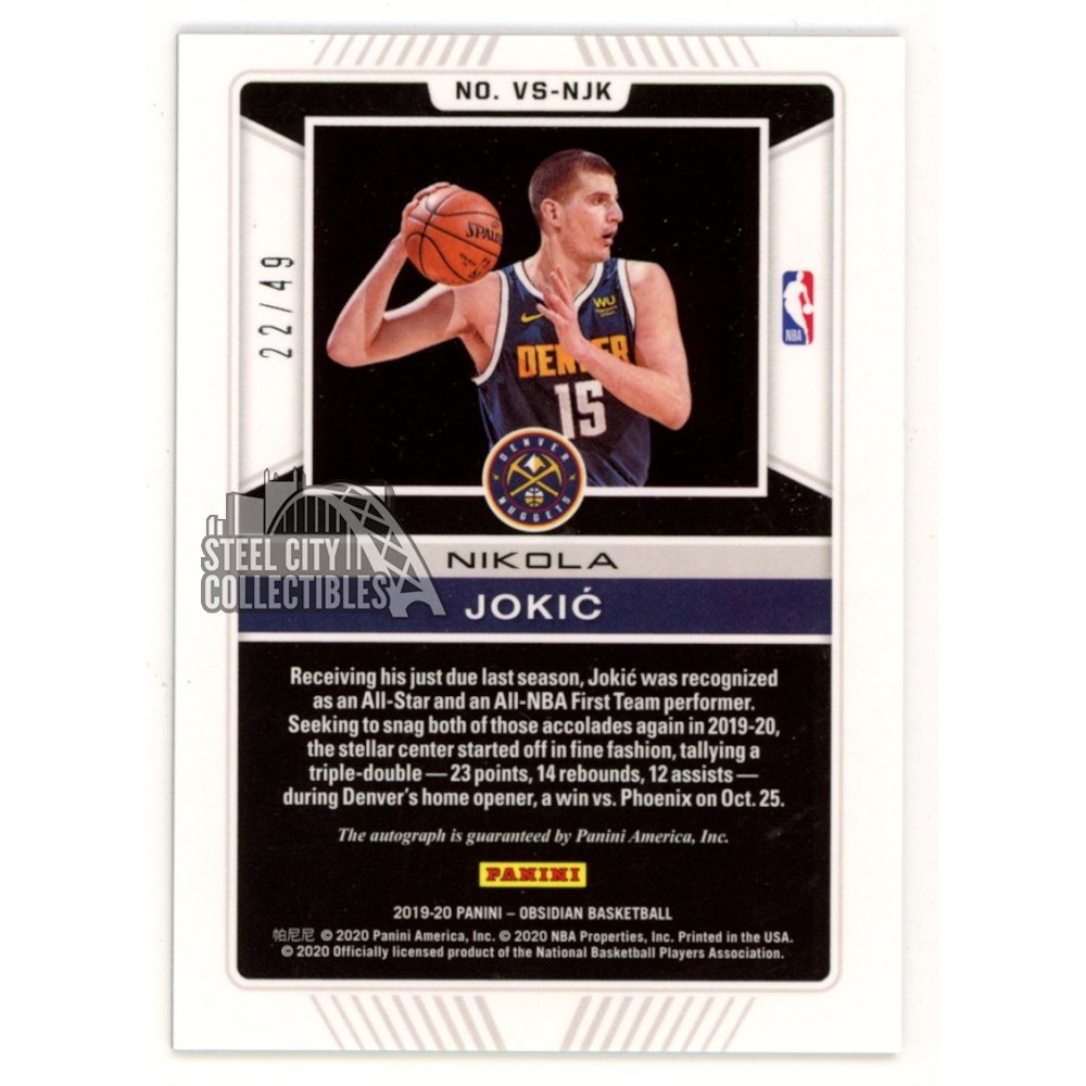 2019-20 Panini One and One - Nikola Jokić #16 Blue /25 for