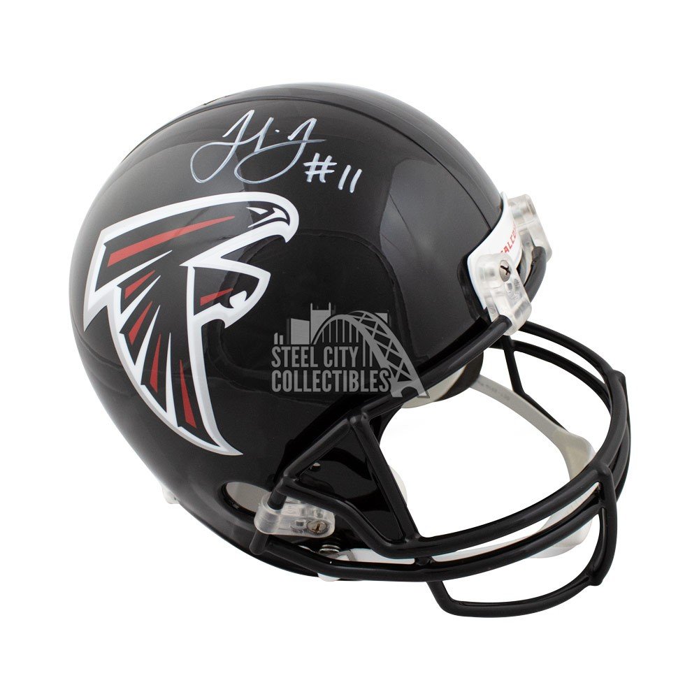 julio jones autographed helmet