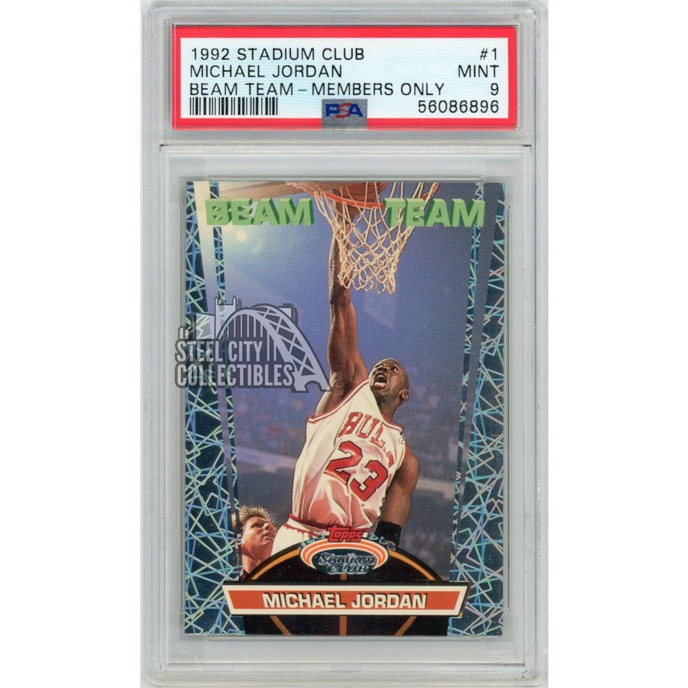 Michael Jordan 1992-93 Topps Stadium Club Beam Team-Members