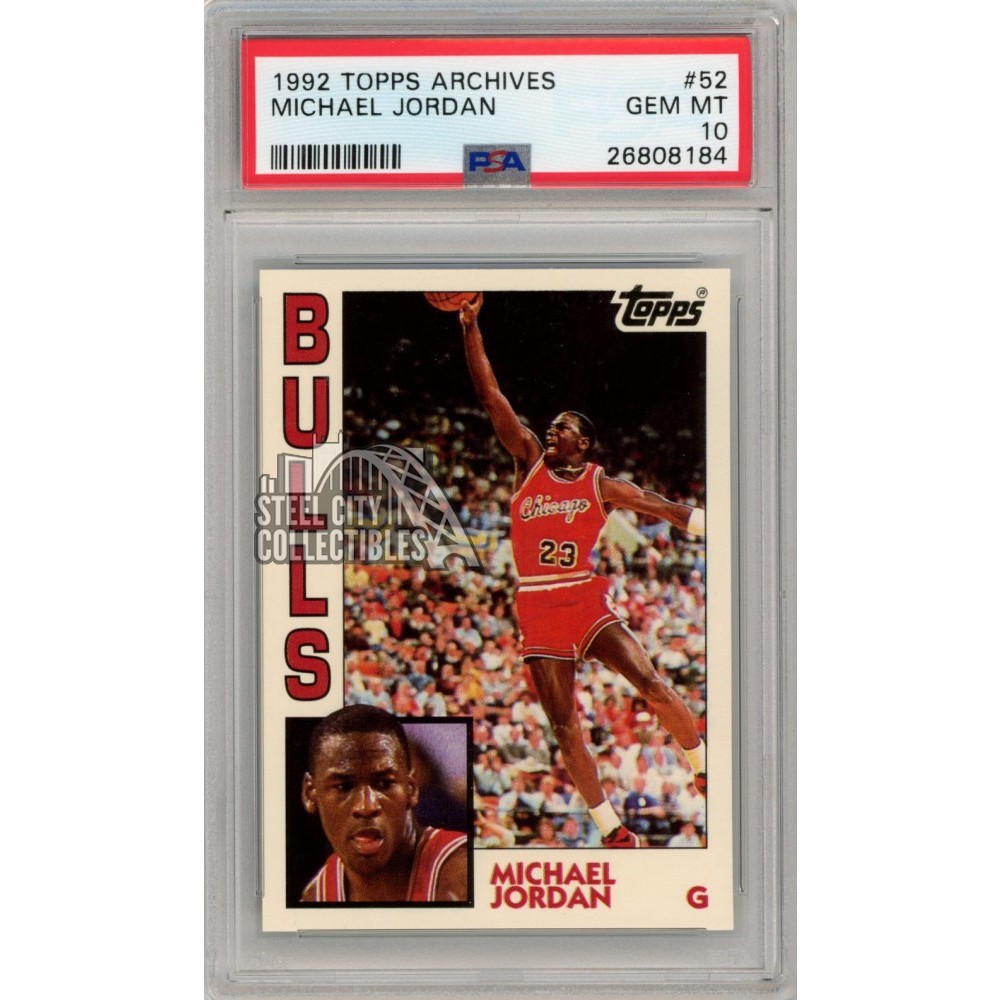 Michael Jordan 1992-93 Topps Archives Card #5 PSA 10 Gem Mint | Steel ...