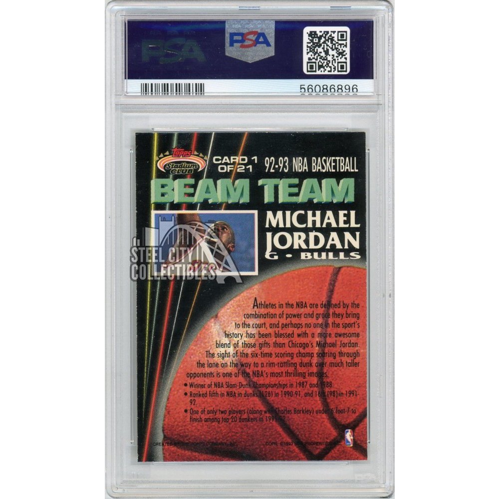Michael Jordan 1992-93 Topps Stadium Club Beam Team-Members Only