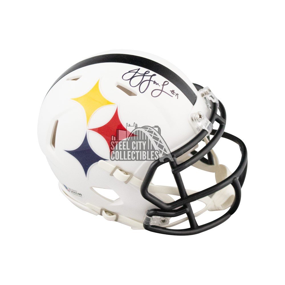 juju smith schuster signed mini helmet
