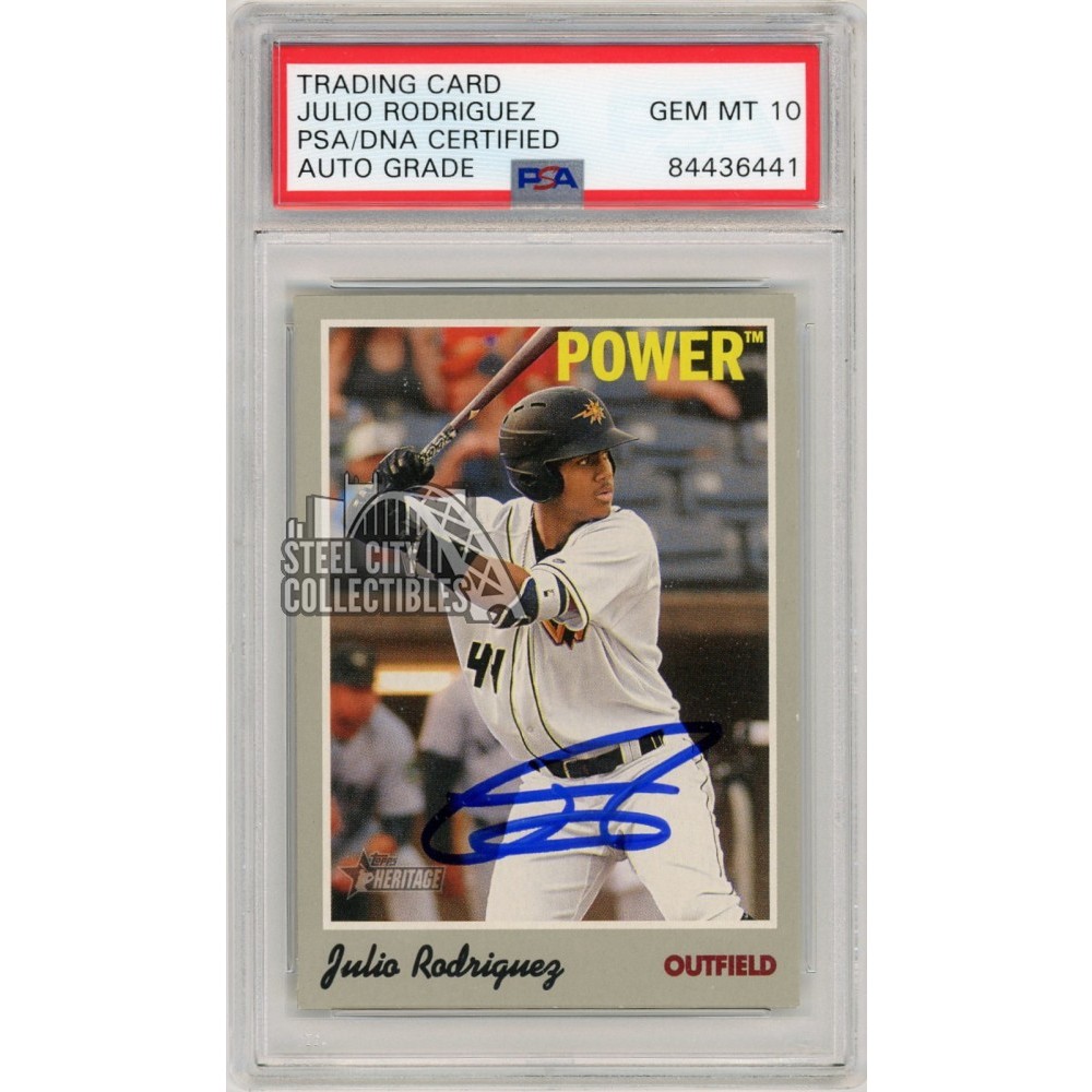 JULIO RODRIGUEZ 2019 TOPPS BOWMAN CHROME Auto 1st 直筆サインカード