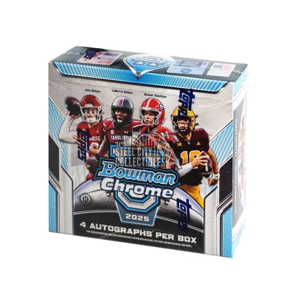 2025 Bowman University Chrome Football Hobby Jumbo Box