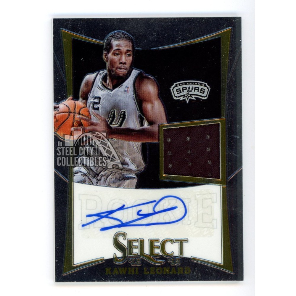 Kawhi Leonard 2012-13 Panini Select Autograph Rookie Jersey Card