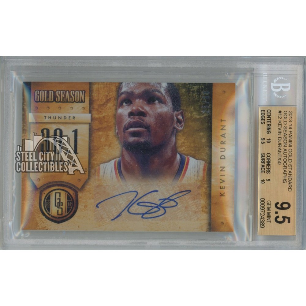 Kevin Durant 2013-14 Panini Gold Standard Autograph Card #12 25/50