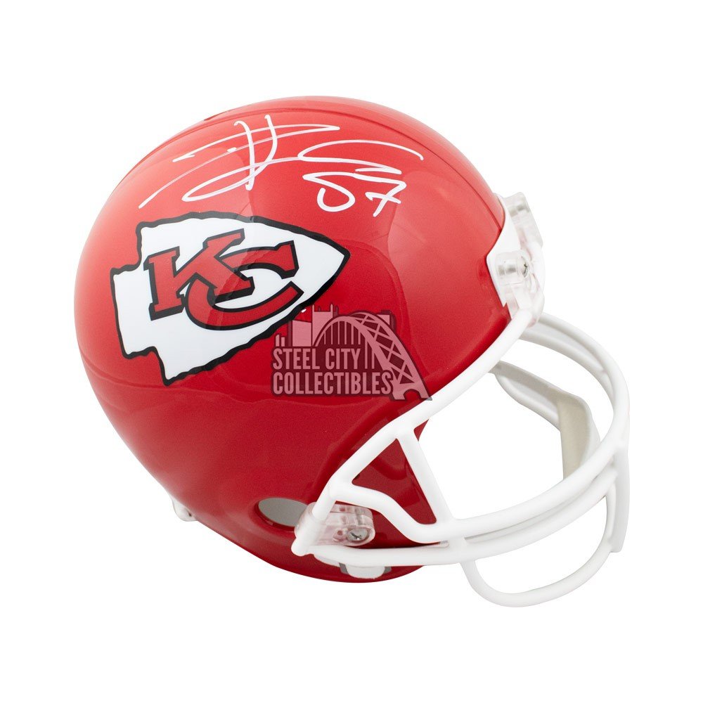 travis kelce autographed football