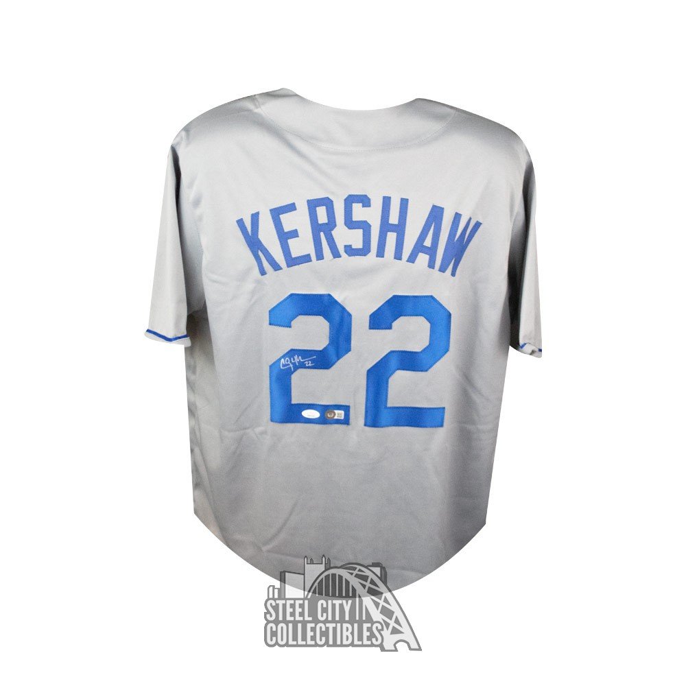 Clayton Kershaw Autographed Los Angeles Custom Baseball Jersey - BAS COA