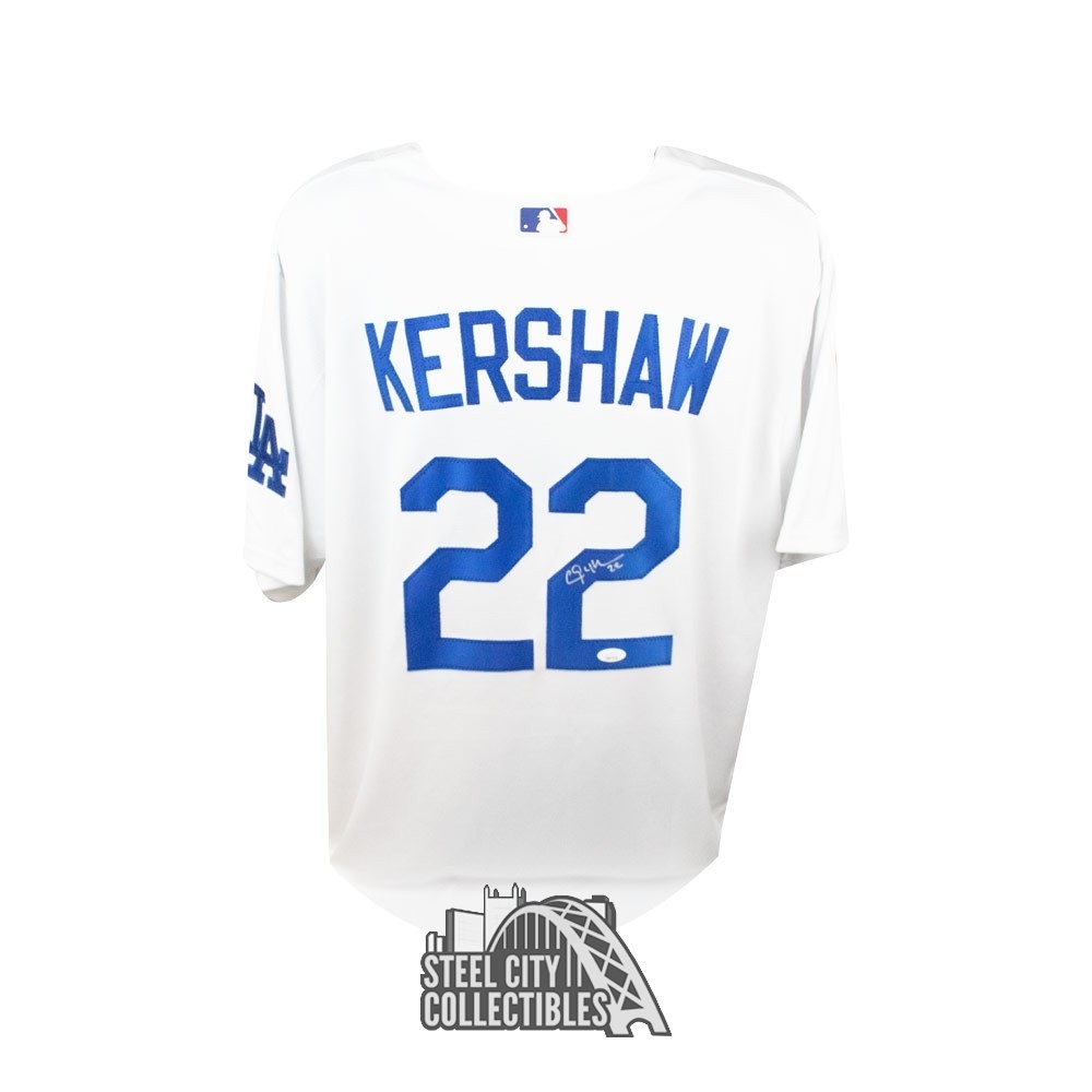 Clayton Kershaw Autographed Los Angeles Dodgers Nike LG Baseball Jersey -  JSA LOA
