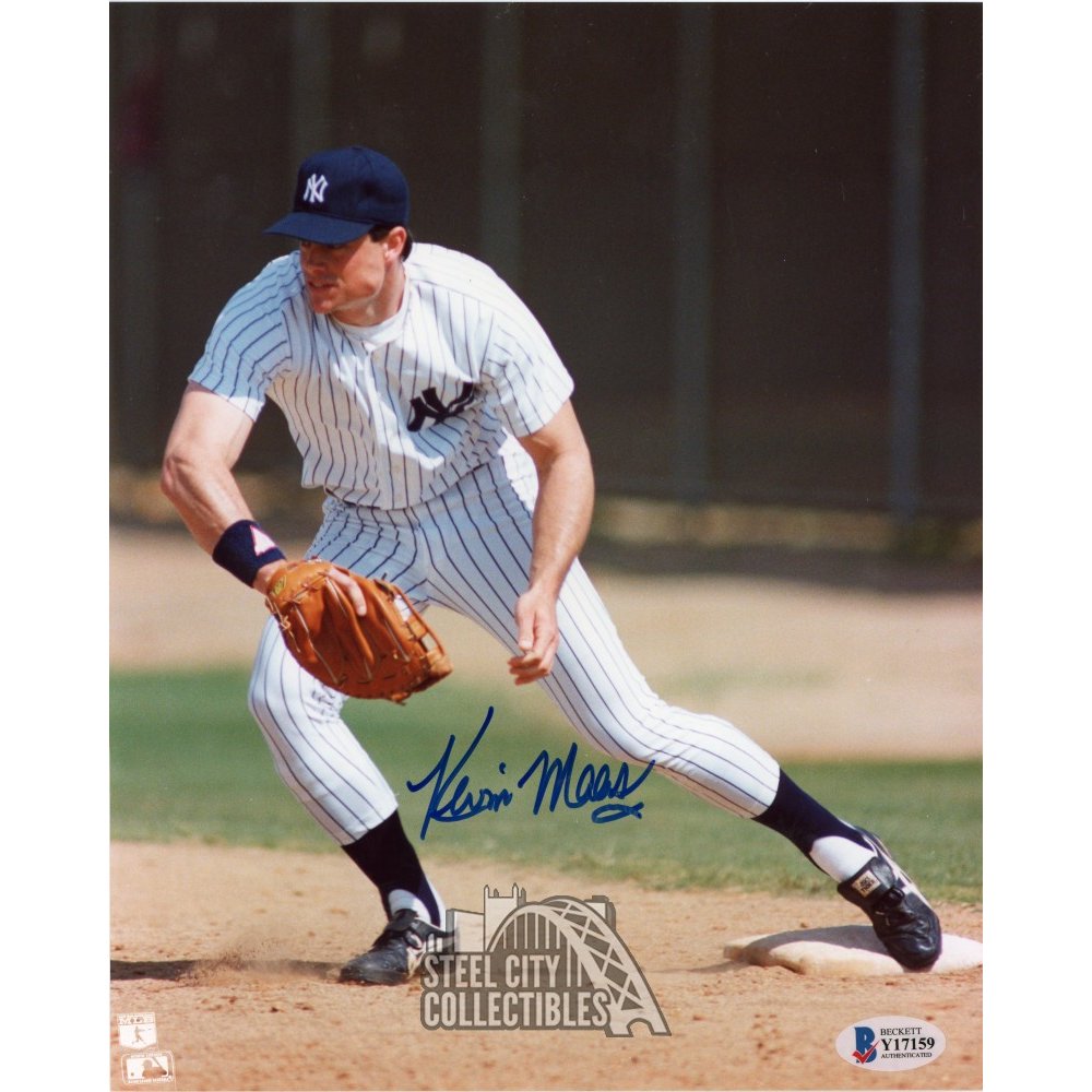 OAL Baseball Kevin Maas Signed Autographed Official American League COA Matching Holograms