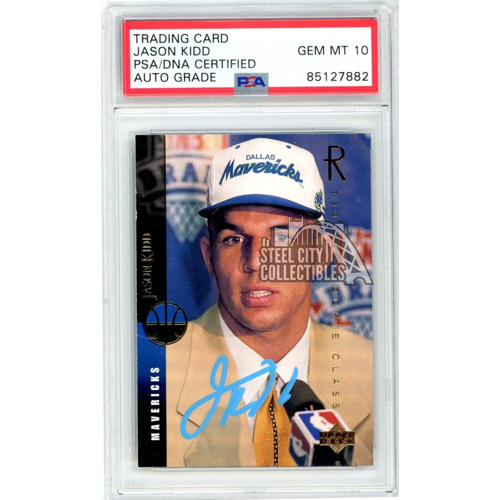 Jason Kidd 1994-95 Upper Deck Autograph Rookie Card #160 PSA