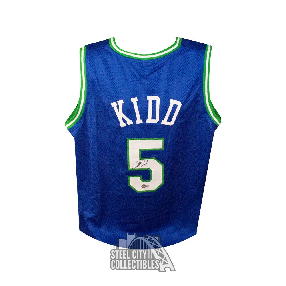 Jason Kidd Autographed Dallas Custom Blue Basketball Jersey - BAS | Steel  City Collectibles