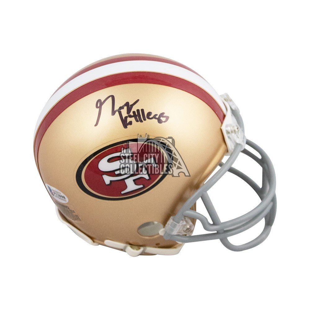 george kittle autographed helmet