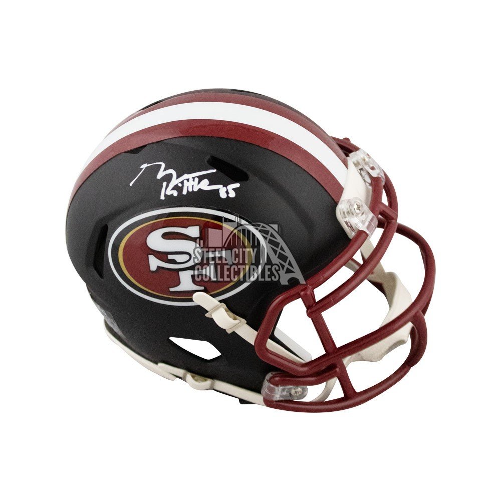 george kittle autographed helmet