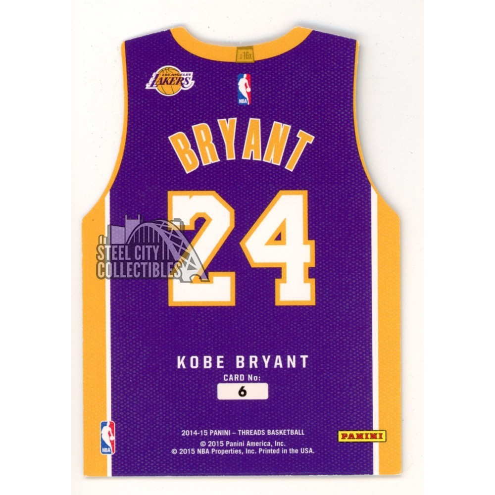 kobe bryant jersey basketball card