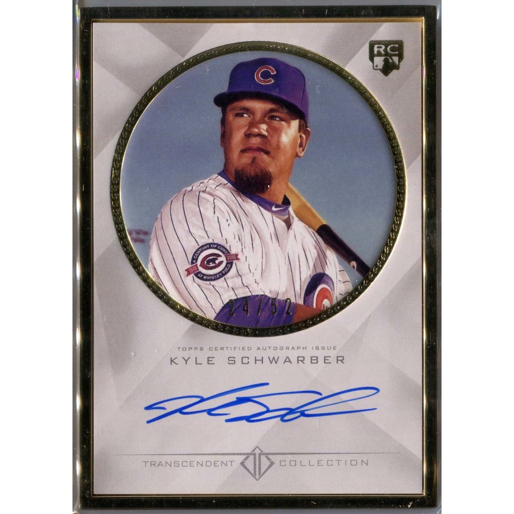 Kyle Schwarber 2016 Topps Transcendent Base Framed Autograph Auto