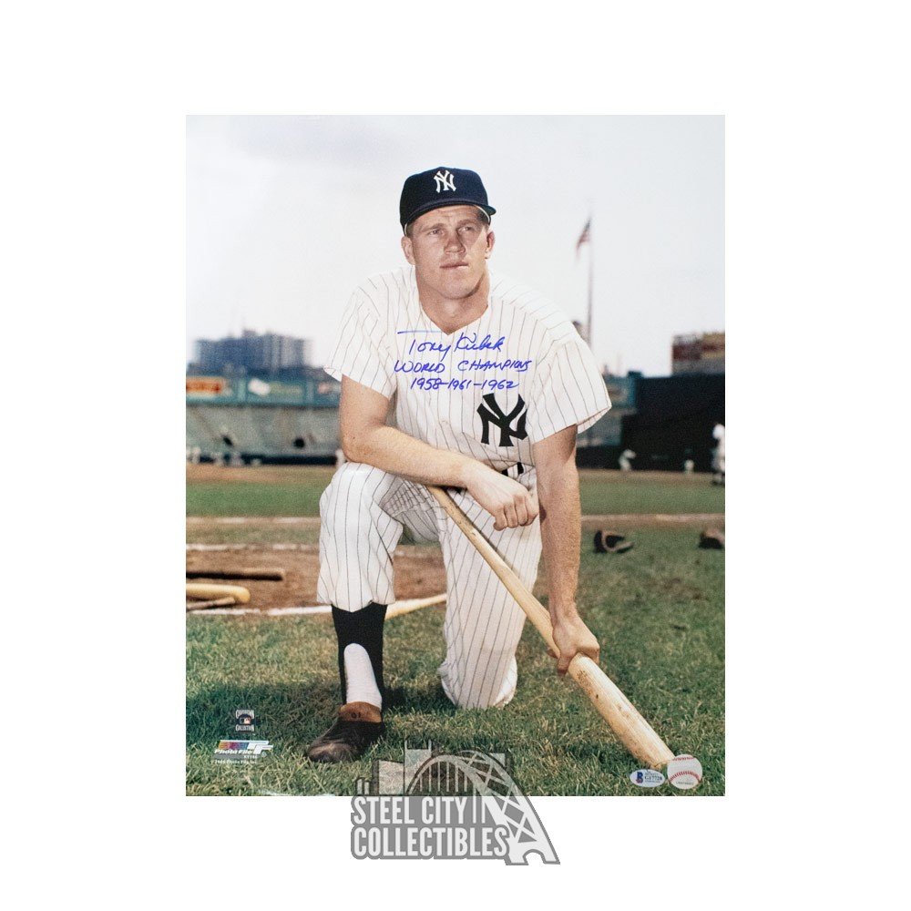 Tony Kubek "World Champions" Autographed 16x20 Photo (Vertical) BAS COA Steel City Collectibles