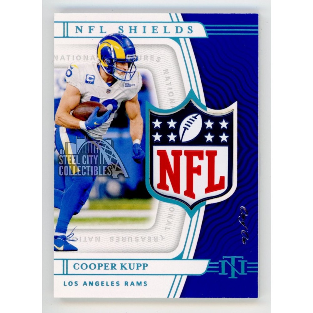 Cooper Kupp 2021 Panini National Treasures NFL Shields Patch Card
