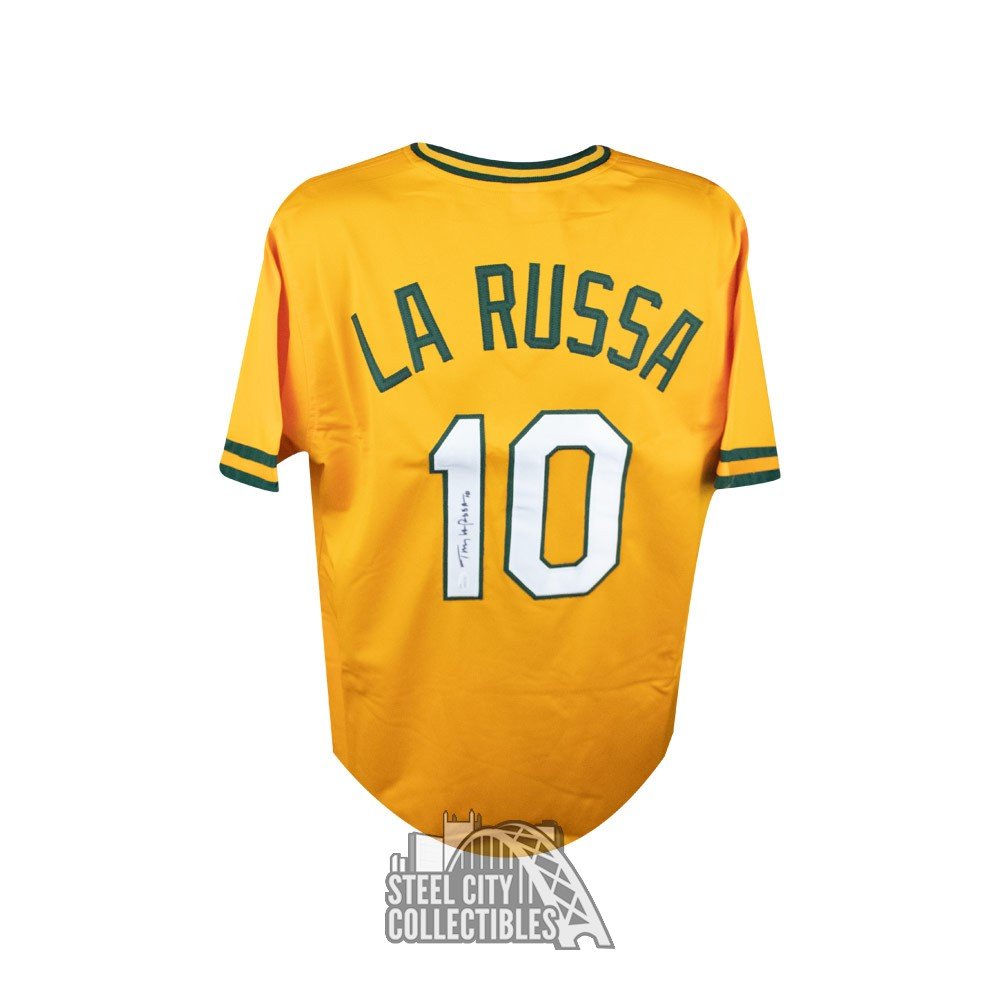 Tony La Russa Autographed Oakland Custom Baseball Jersey - JSA COA