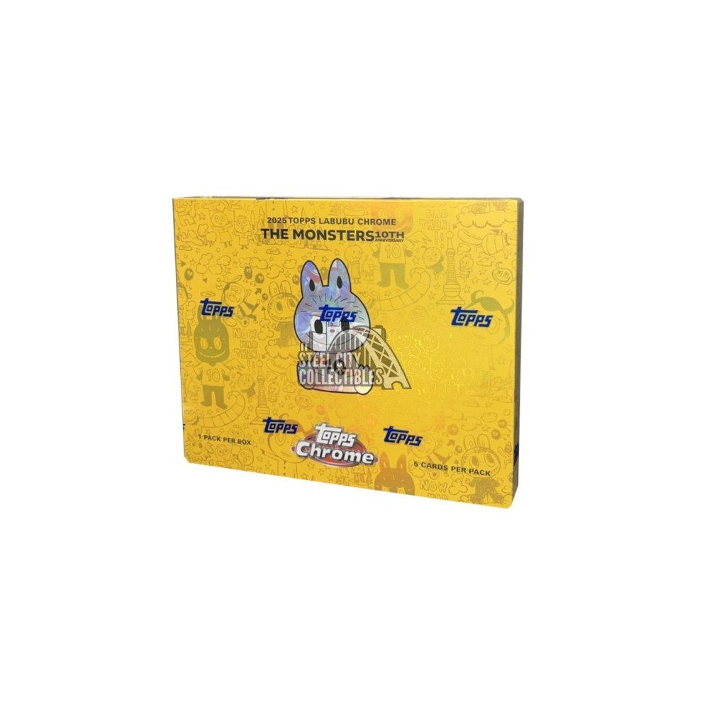 2025 Topps Chrome Labubu 10th Anniversary Box — Random Card Group