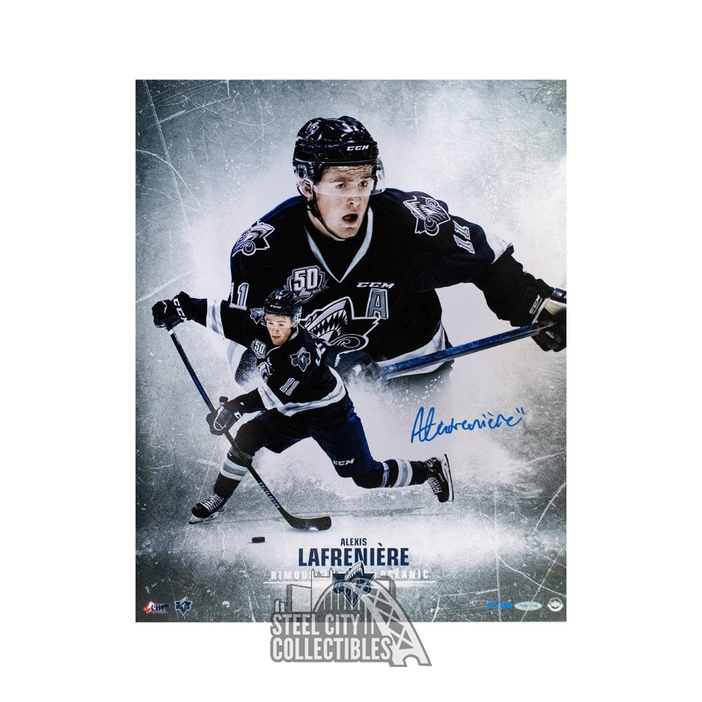 Alexis Lafreniere Autographed Rimouski Oceanic 16x20 Photo Upper Deck Steel City Collectibles