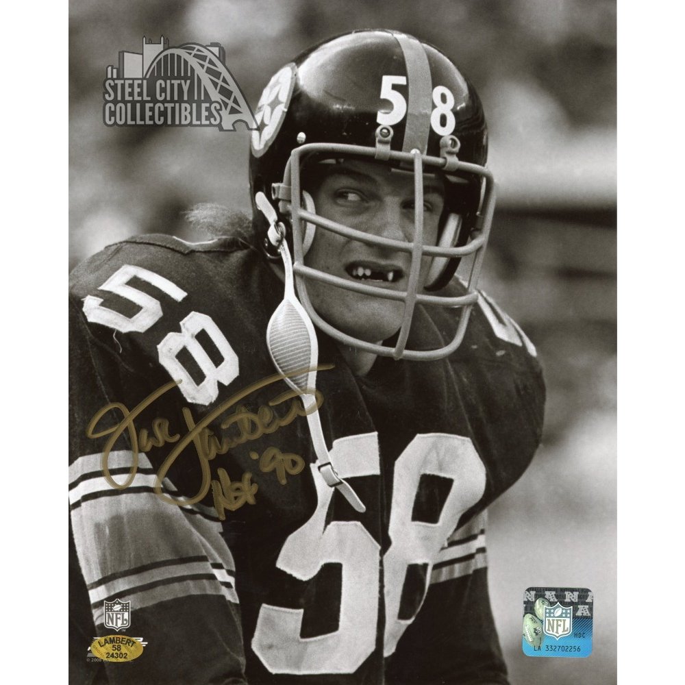 jack lambert autographed football