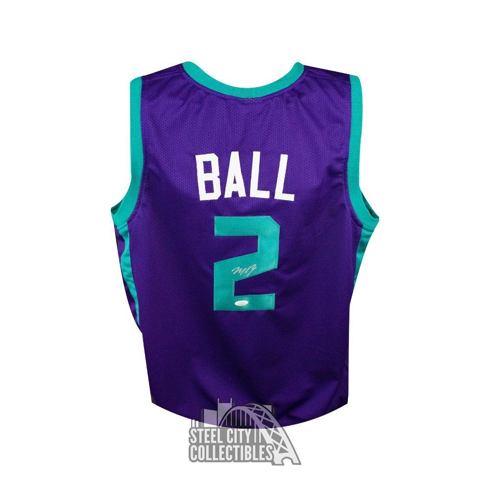 Lamelo Ball Autographed Hornets Nike Jordan Teal Jersey - BAS