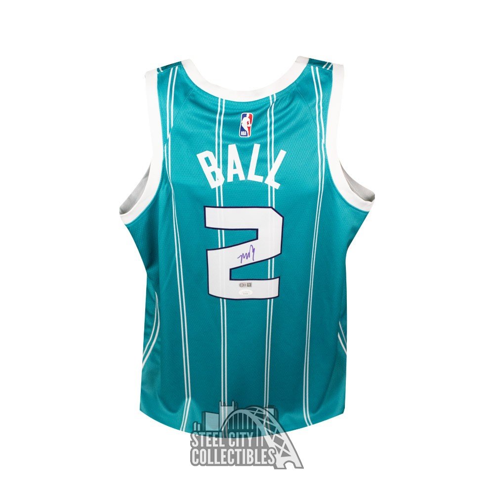lamelo ball signed hornets jersey