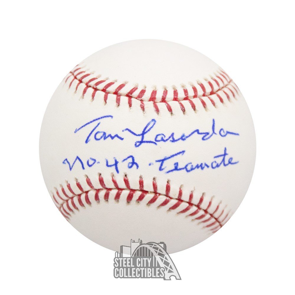 Tommy Lasorda "No 42 Teammate" Autographed Official MLB Baseball - PSA/DNA  COA | Steel City Collectibles