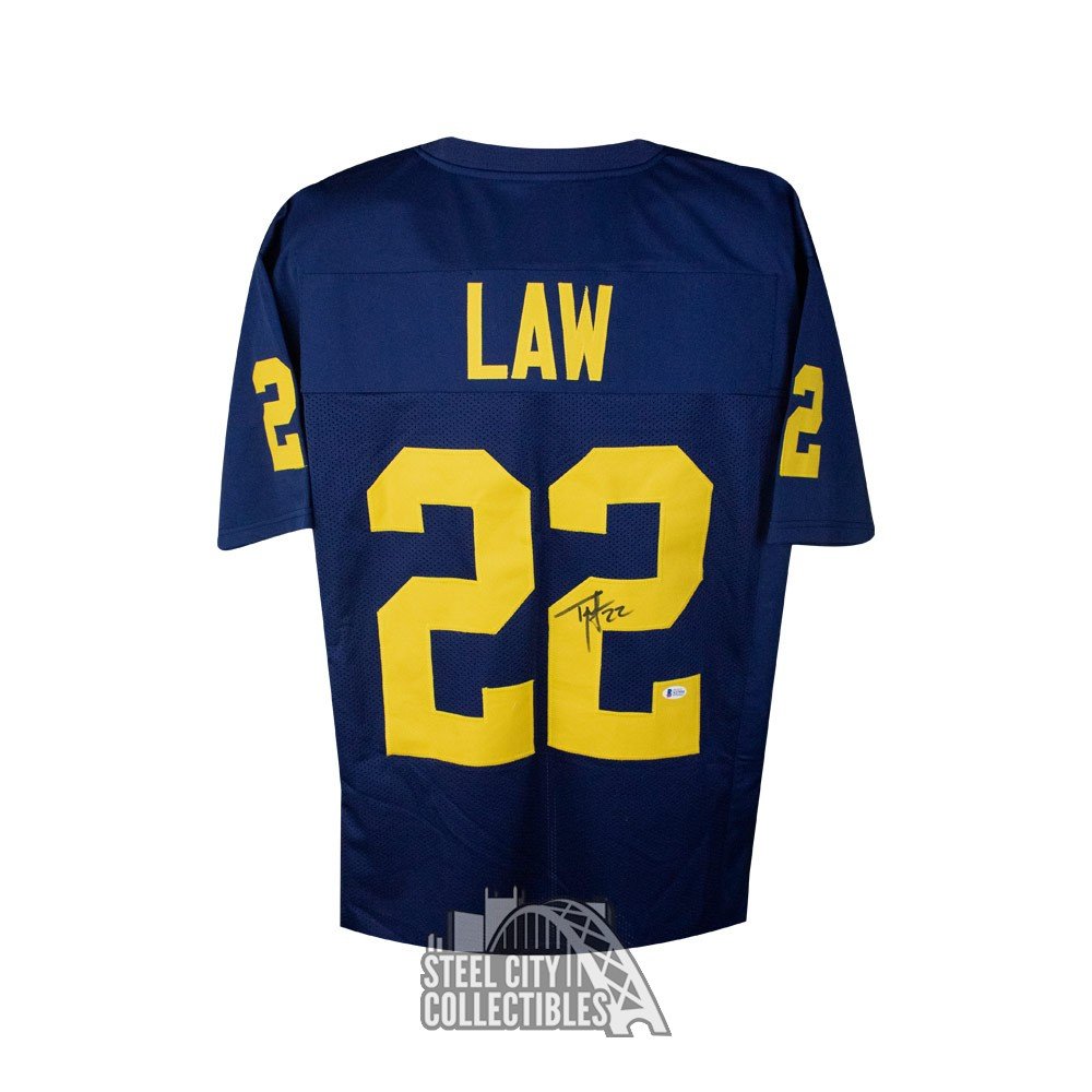 ty law michigan jersey