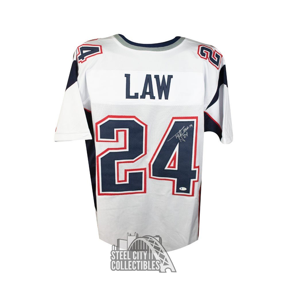 ty law autographed jersey