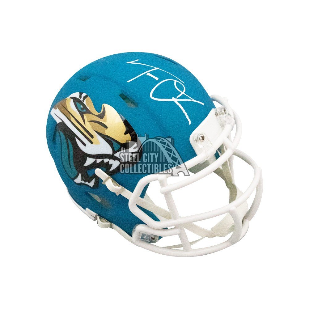 Trevor Lawrence Autographed Jacksonville Jaguars AMP Mini Football Helmet -  Fanatics (White Ink)