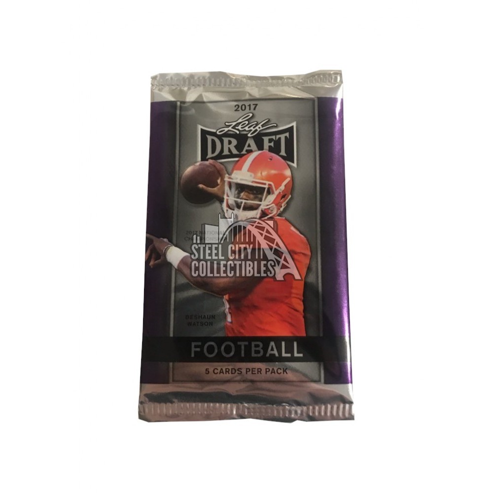 thumbnail image 2 of 2017 Leaf Draft Football 5-Card Pack - Rookie Cards, Factory Sealed 2 of 5