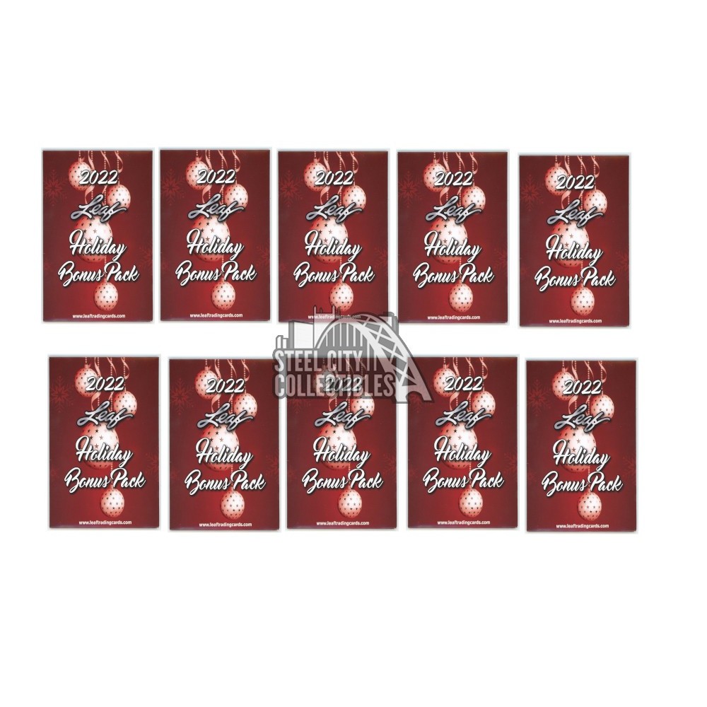 2022 Leaf Multisport Holiday Bonus 10Pack Lot Steel City Collectibles