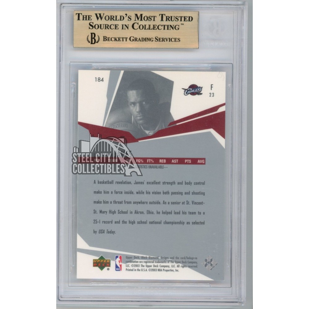 lebron james rookie card graded Amazon.com: Graded 2003-04 Upper Deck UD LeBron James #19 Phenomenal  Beginning Rookie RC Basketball Card PSA 10 Gem Mint : Collectibles & Fine  Art