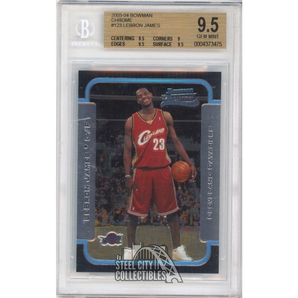 貴重　Lebron James Bowman Chrome RC BGS9 LeBron James 2003-04 Bowman Chrome Rookie Card #123 BGS 9.5 Gem