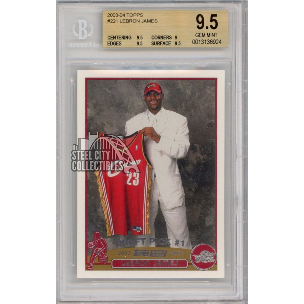 LeBron James 2003-04 Topps Rookie Card #221 BGS 9.5 Gem Mint