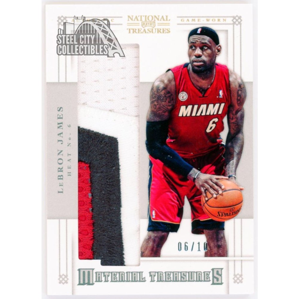 LeBron James 2012-13 Panini National Treasures Material Treasures ...