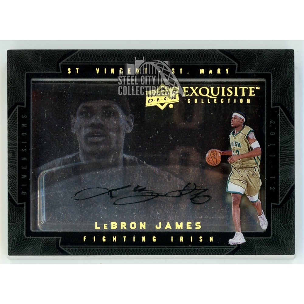 subtropisk Påstået æggelederne LeBron James 2011-12 Upper Deck Exquisite Dimensions Autograph Card #D-LE |  Steel City Collectibles