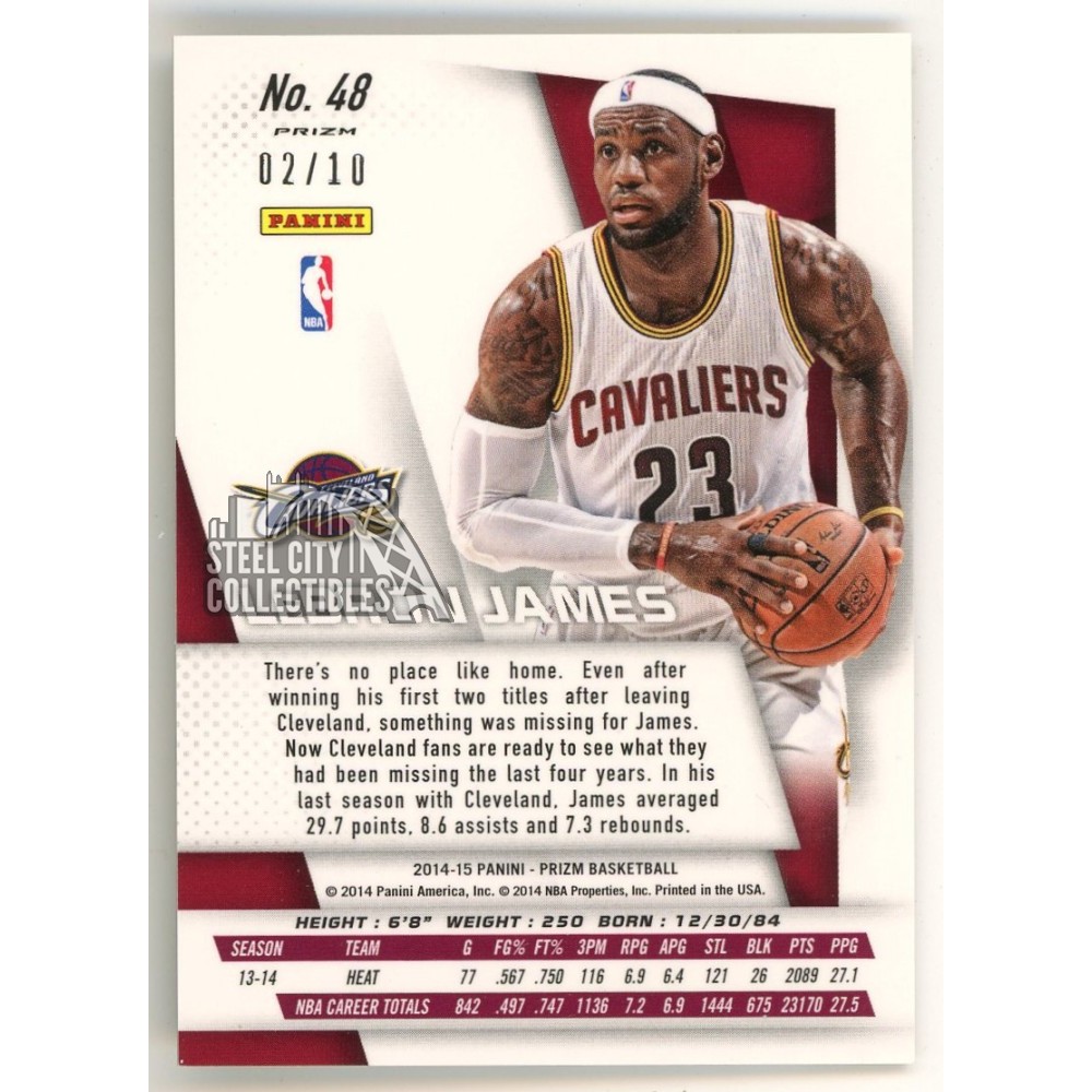 ☆ Lebron James ☆ 2014-15 SELECT [ BLUE / SILVER PRIZM 