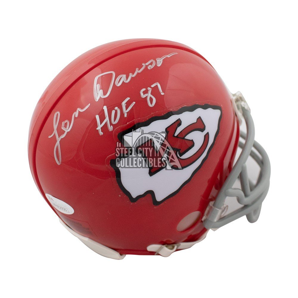 len dawson autographed football