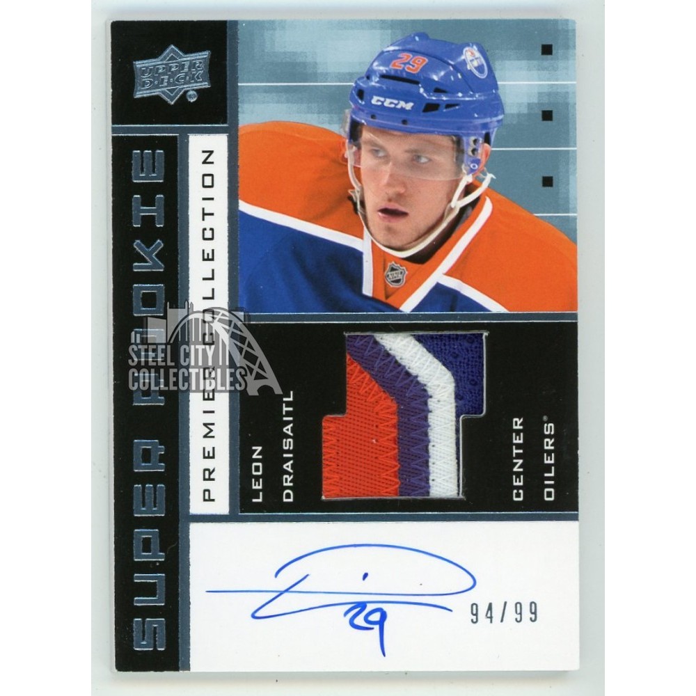 Leon Draisaitl 201415 Upper Deck Premier Super Rookie Autograph Patch