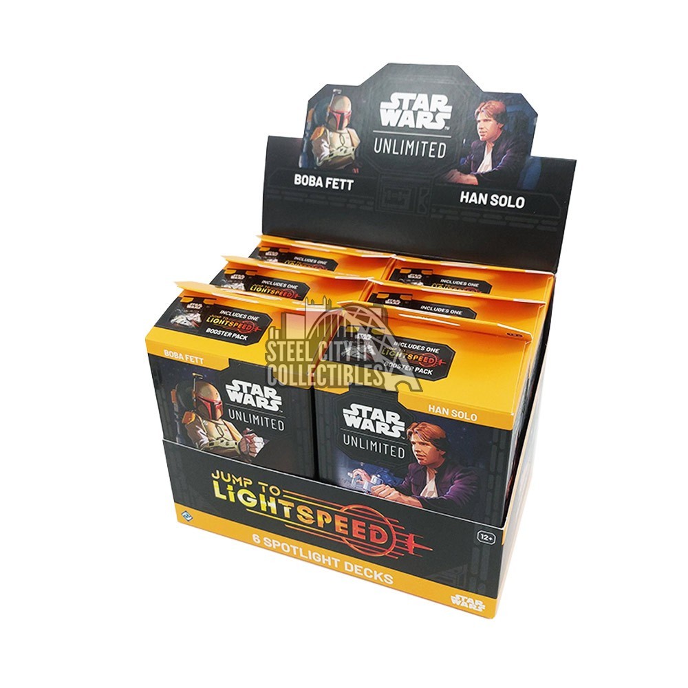 star wars jump to lightspeed booster box Star Wars Unlimited: Jump To Lightspeed Spotlight Decks – Tanuki Games main image 0