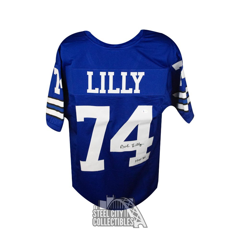 bob lilly autographed jersey
