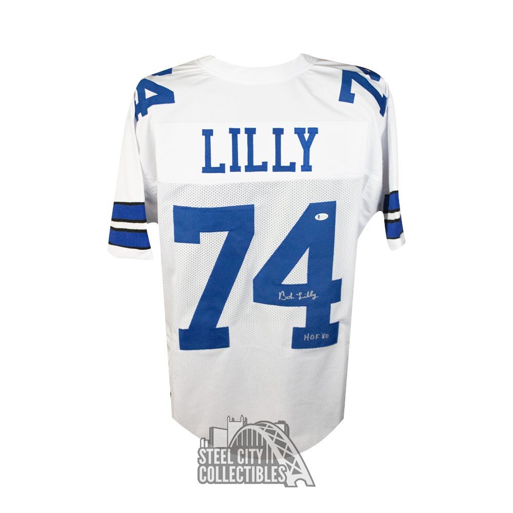 bob lilly autographed jersey