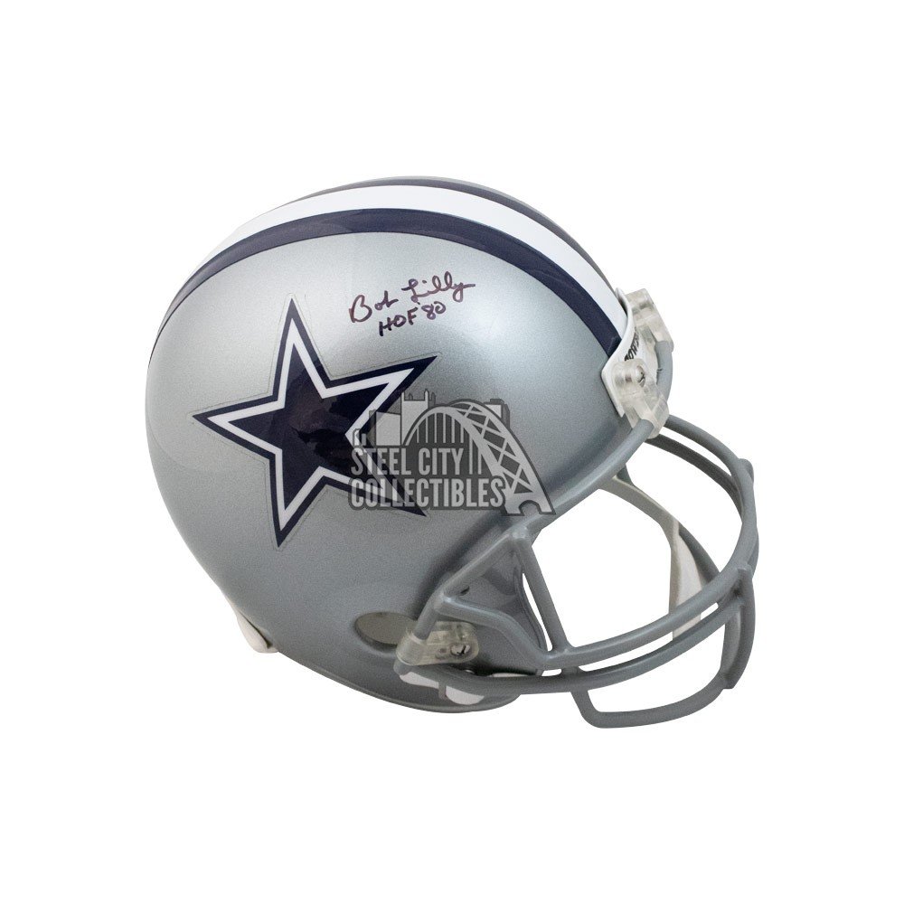 bob lilly autographed football